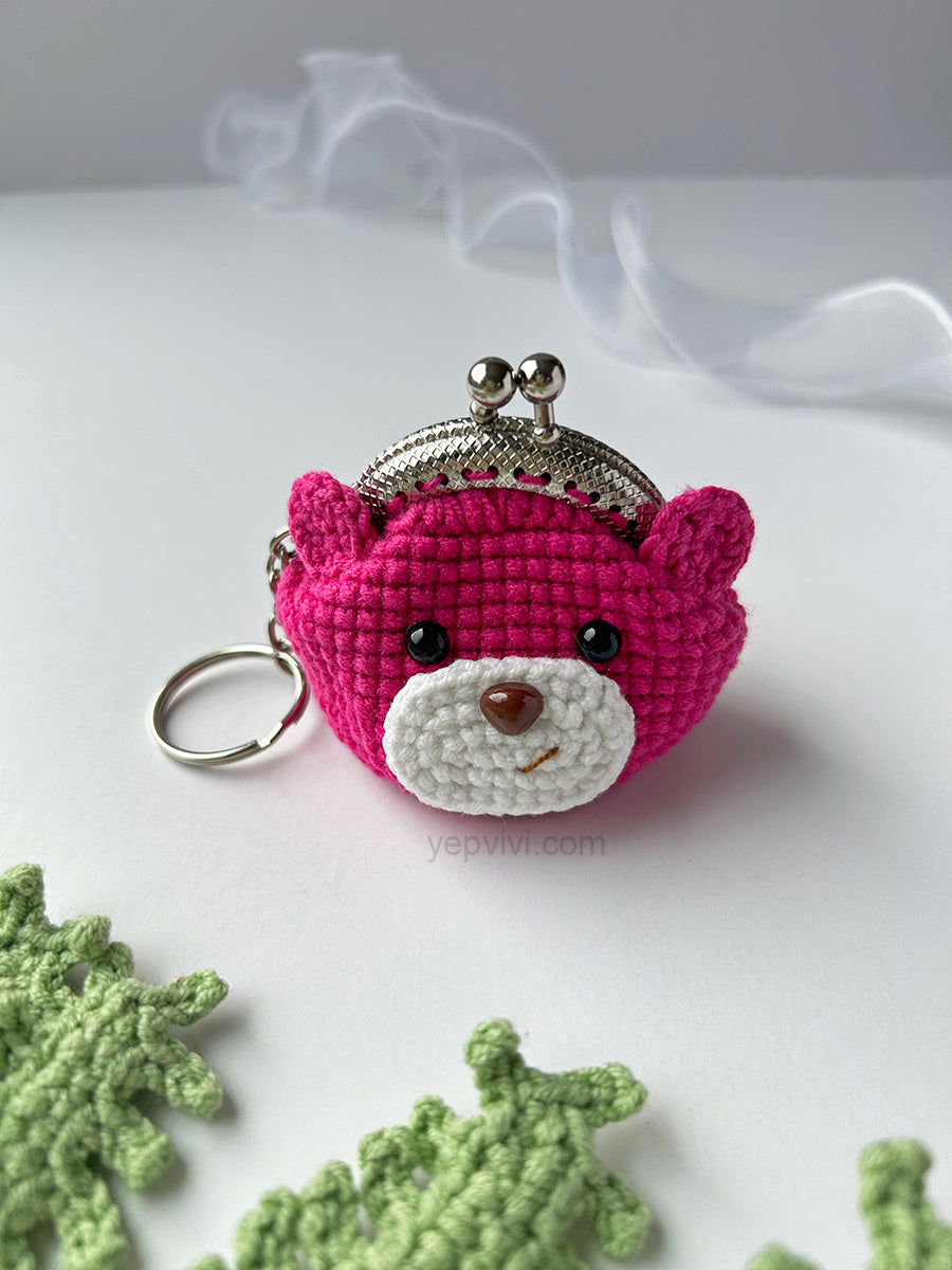 Finished hand crochet coin purse | Bear, Dog, Flower and other 10 styles| Gift ideas