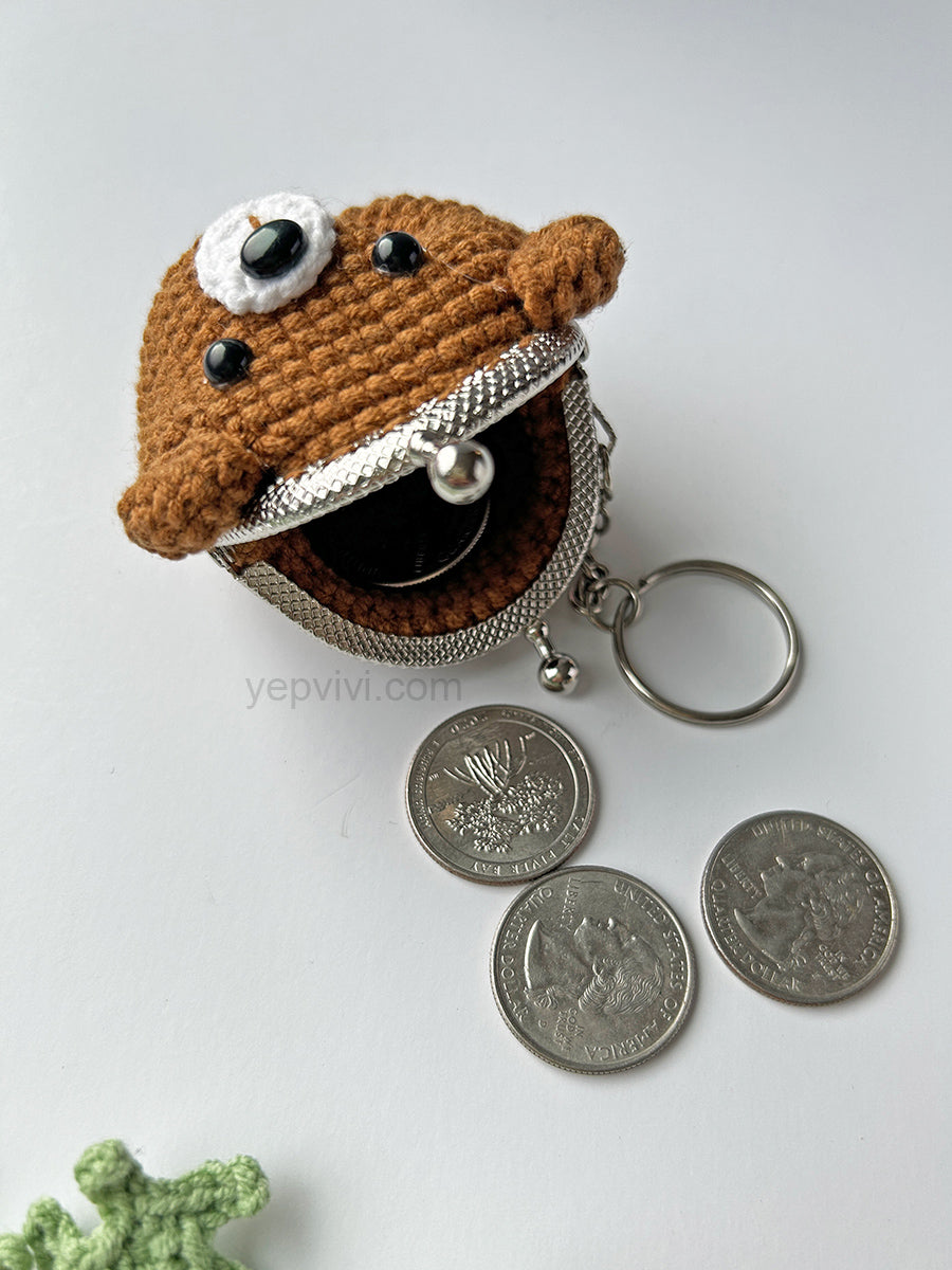 Finished hand crochet coin purse | Bear, Dog, Flower and other 10 styles| Gift ideas
