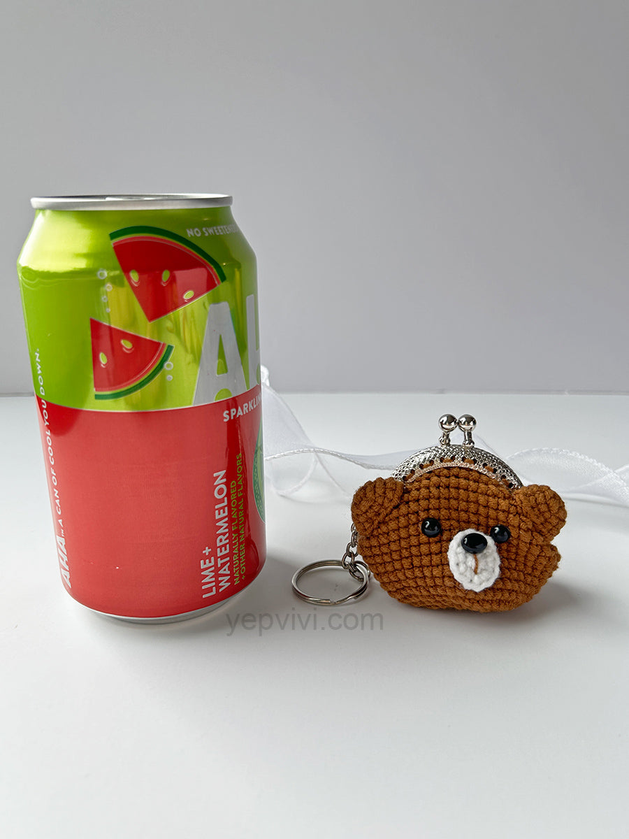 Finished hand crochet coin purse | Bear, Dog, Flower and other 10 styles| Gift ideas