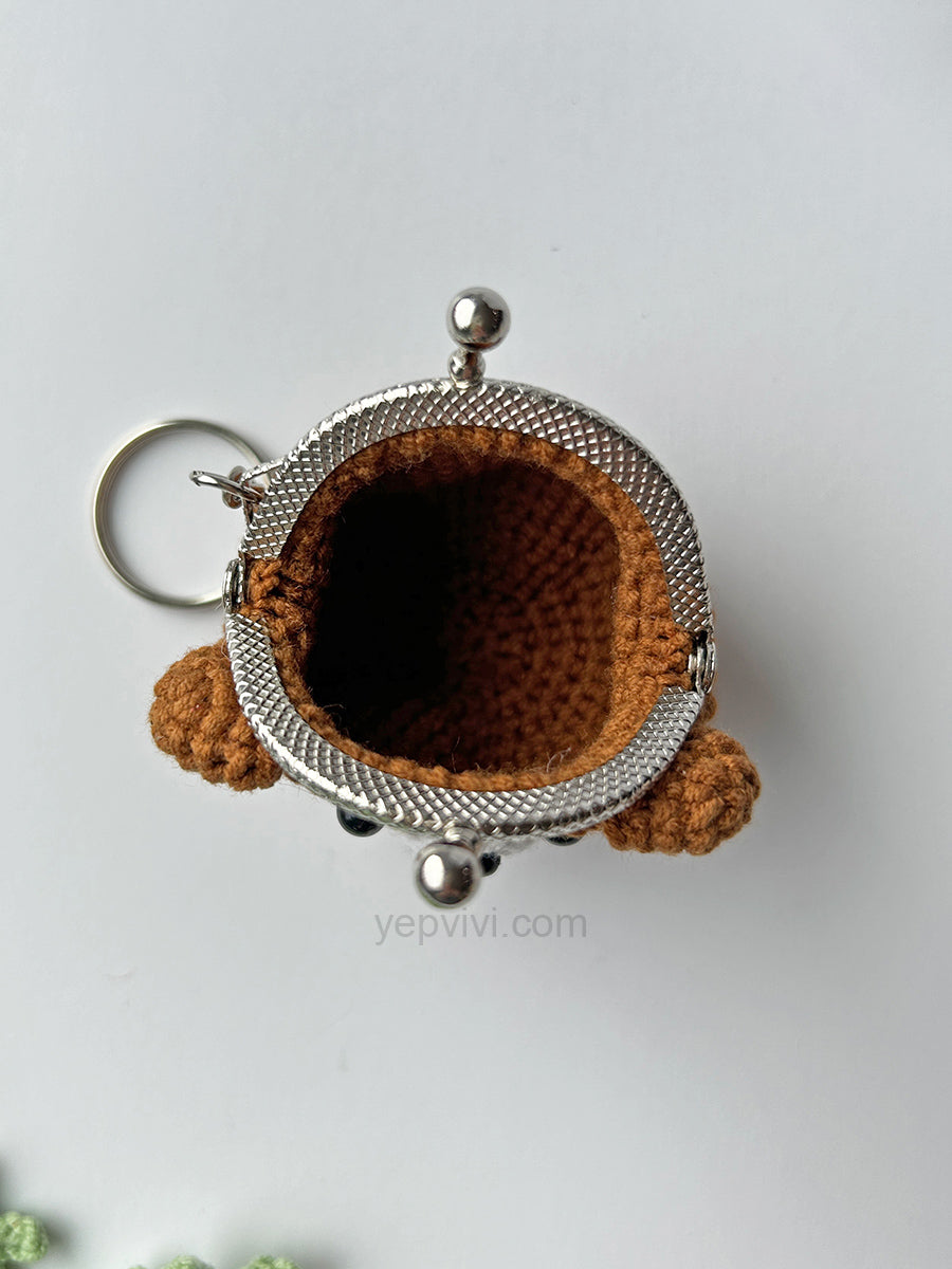 Finished hand crochet coin purse | Bear, Dog, Flower and other 10 styles| Gift ideas