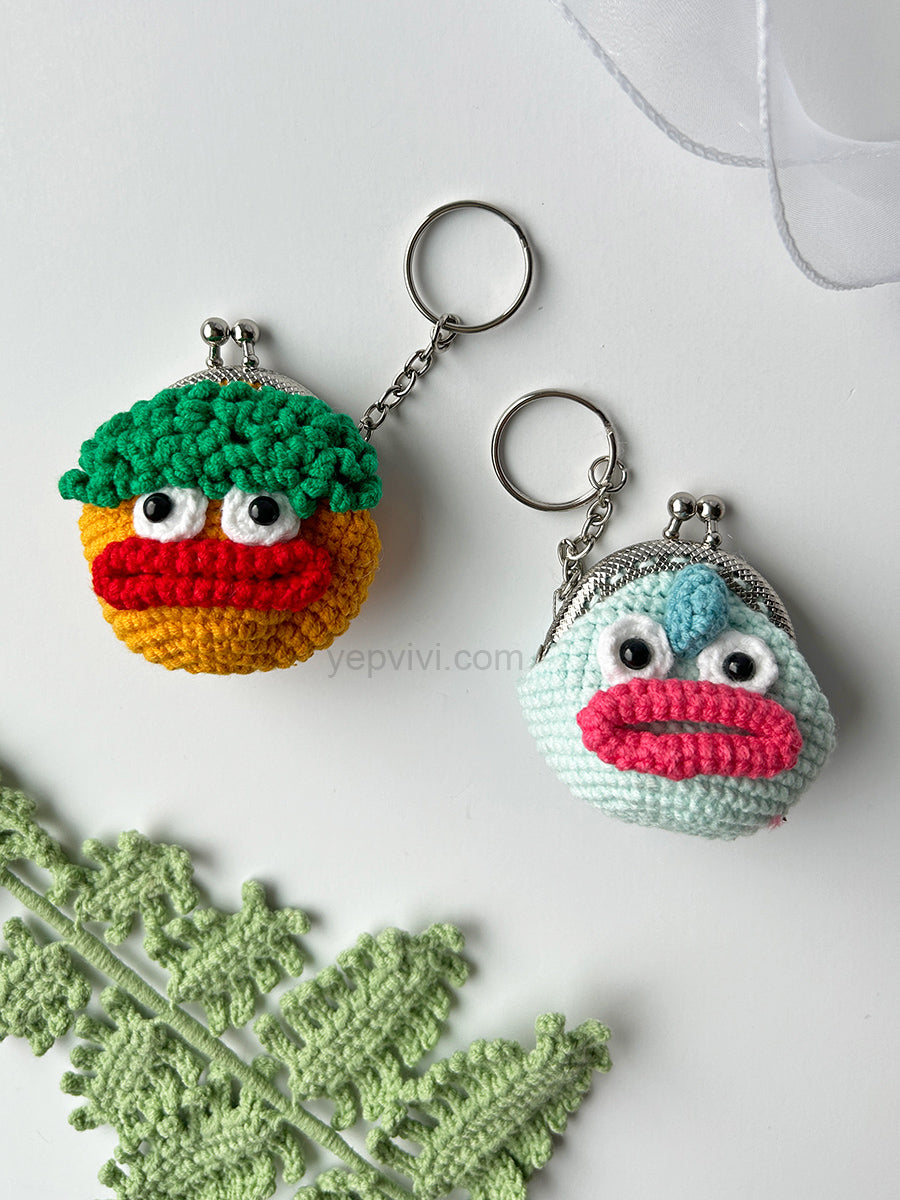 Finished hand crochet coin purse | Bear, Dog, Flower and other 10 styles| Gift ideas