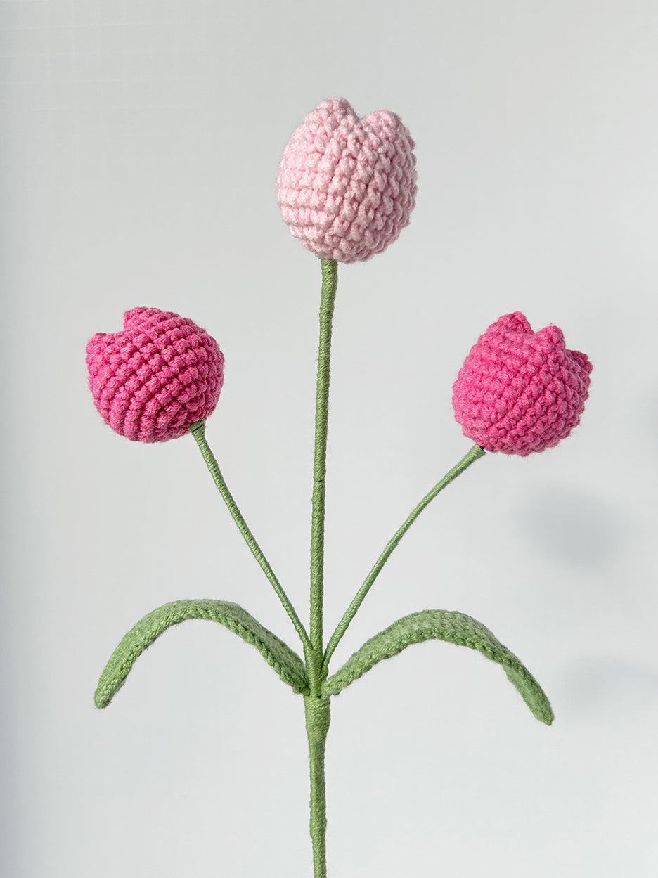 Finished Crochet Tulip|multi-head tulip|Crochet Flower Bouquet