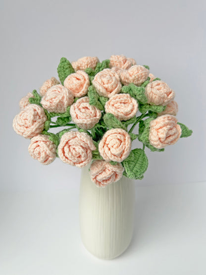 Finished Crochet Rose|5-head Rose|Crochet Flower Bouquet