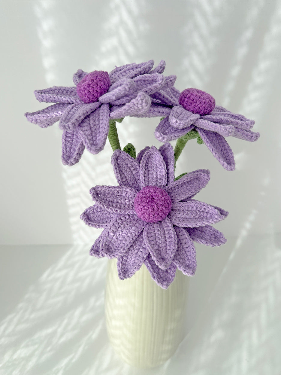Finished Crochet oxeye daisy|Crochet Flower Bouquet
