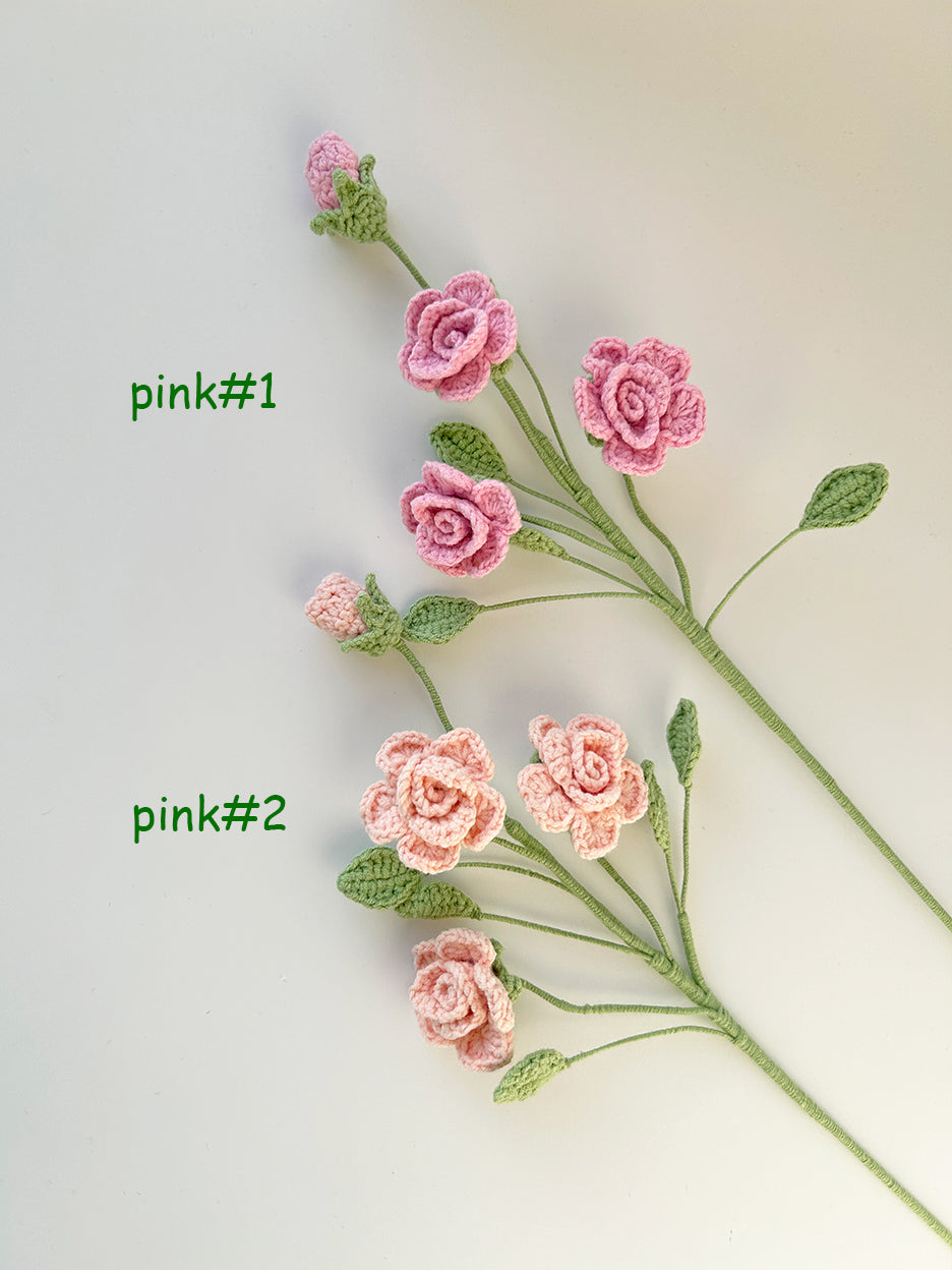 Finished Crochet rose|Barbie rose|Crochet Flower Bouquet
