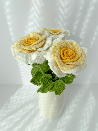 Finished Crochet Rose|Big Thai Rose|Crochet Flower Bouquet