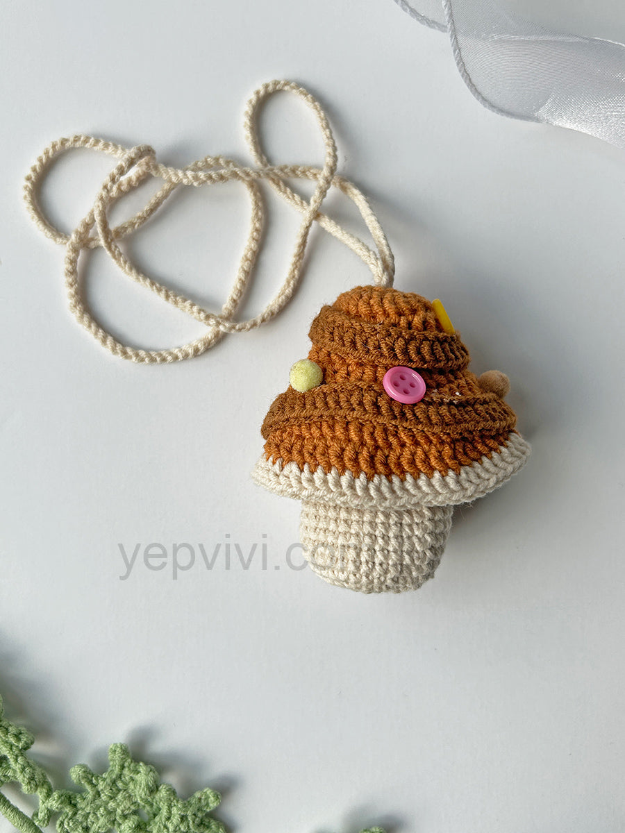Finished hand crochet Lipstick case | mushroom | Gift ideas