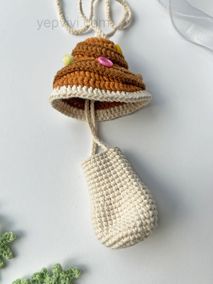 Finished hand crochet Lipstick case | mushroom | Gift ideas