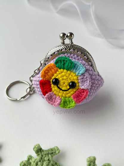 Finished hand crochet coin purse | Bear, Dog, Flower and other 10 styles| Gift ideas