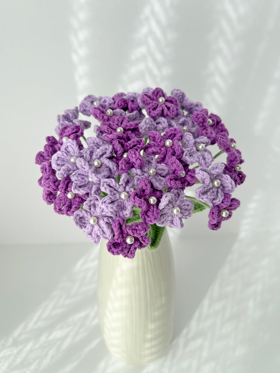 Finished Crochet Forget-me-not|Crochet Flower Bouquet