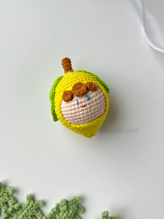 Finished hand crochet Key Chain | Lemon | Gift ideas