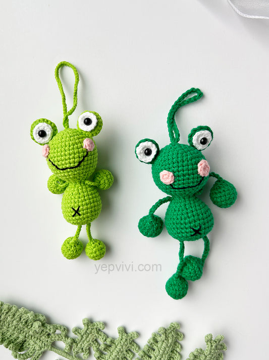 Finished hand crochet Key Chain | Frog, dog| Gift ideas