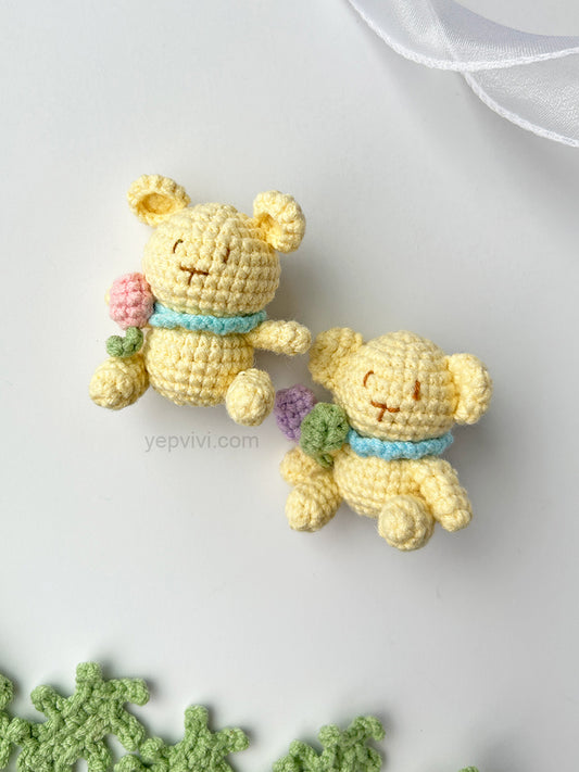 Finished hand crochet keychain | bear| Gift ideas