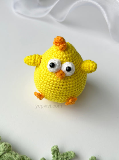Finished hand crochet keychain | Chick | Gift ideas