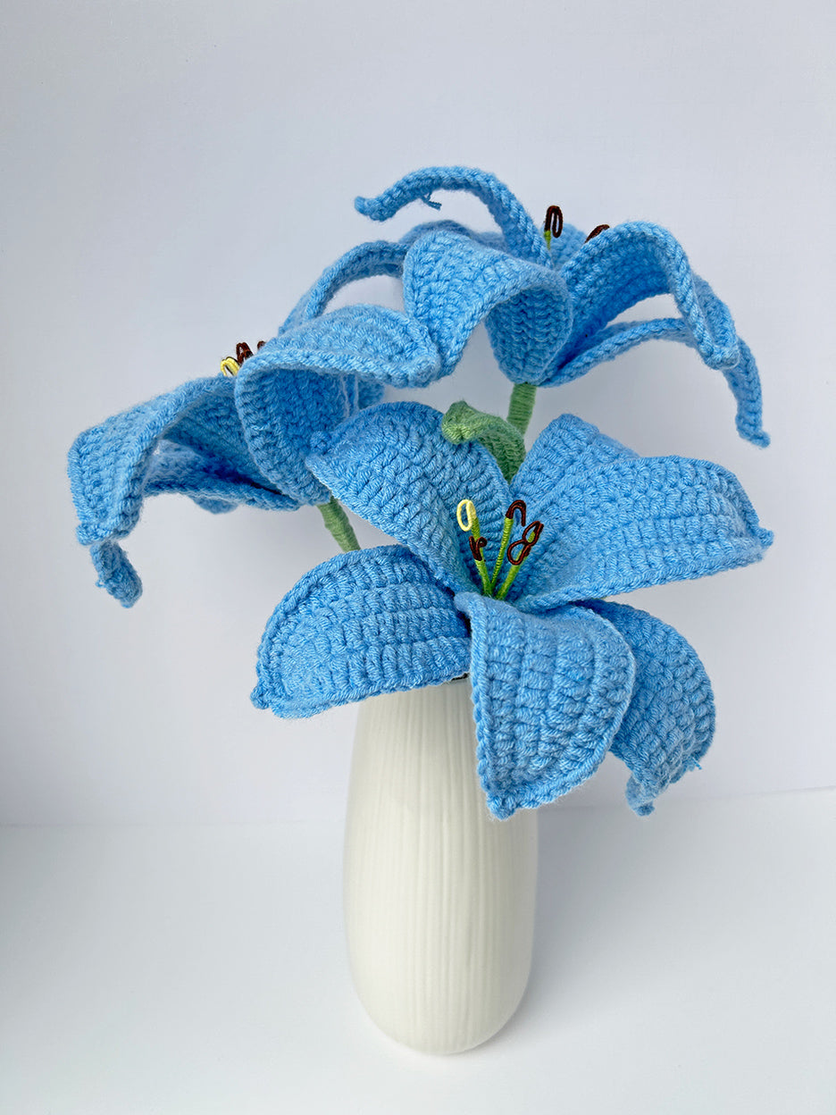 Finished Crochet Lily|Crochet Flower Bouquet