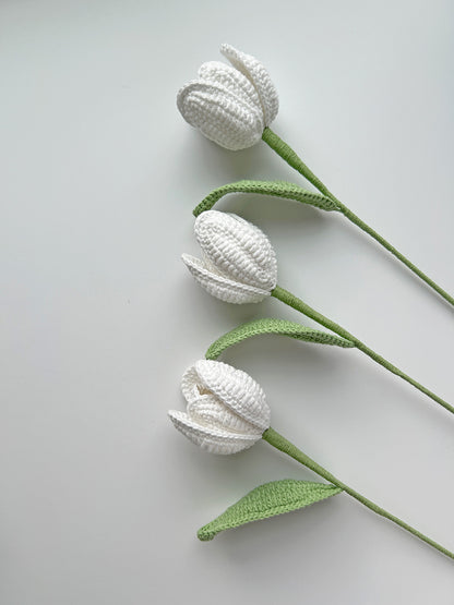 Finished Crochet Tulip|Crochet Flower Bouquet