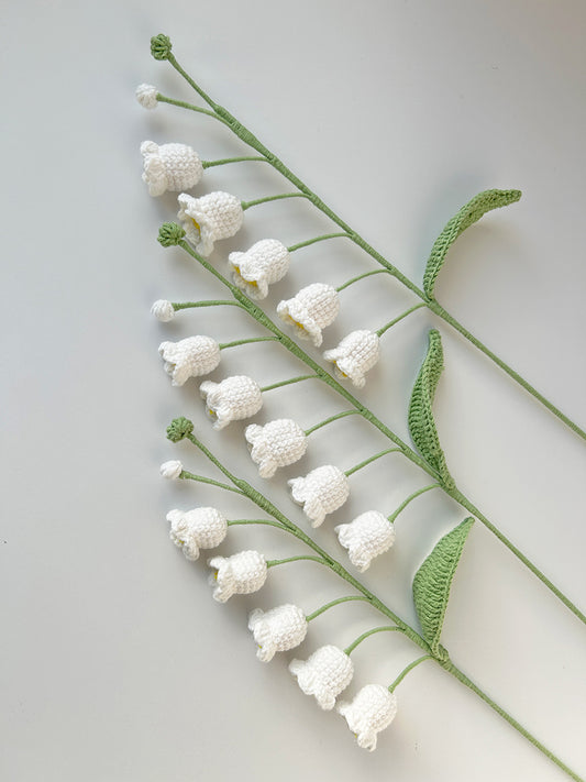 Finished Crochet Lily of the Valley|Crochet Flower Bouquet